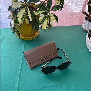 Burberry Brown Wallet and Black Sunglasses